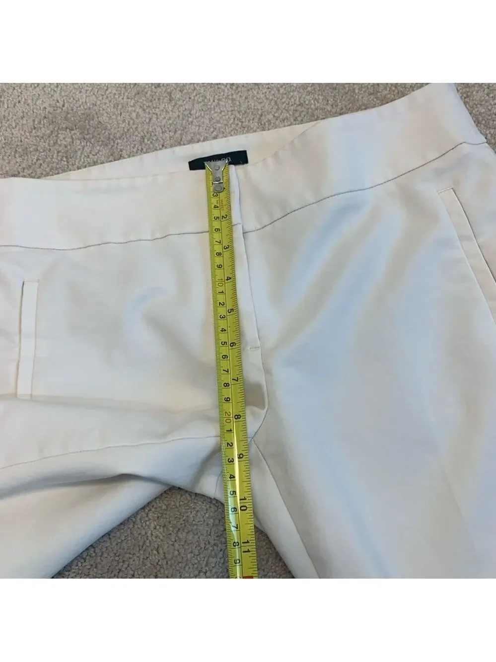 Rw&co ivory white ankle pants Sz 8
